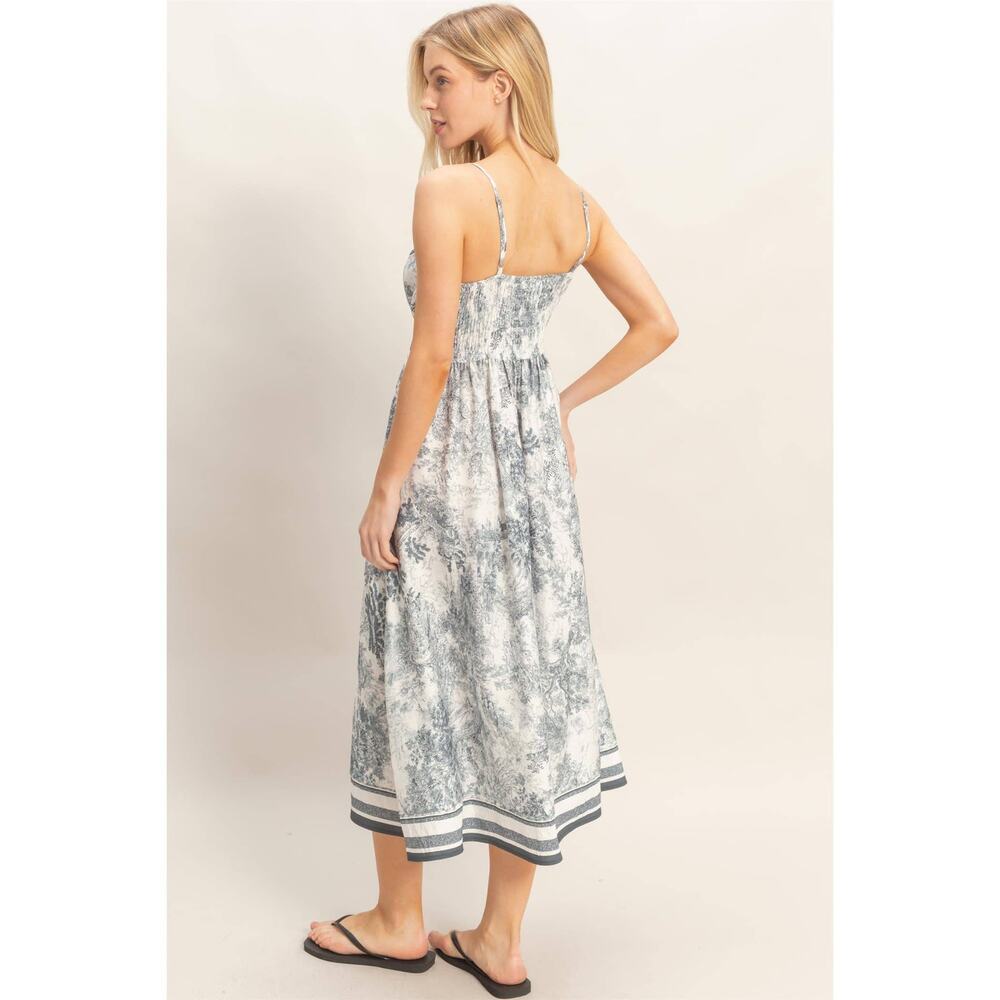 Vienna Toile Print Midi Dress - Picture 9 of 12